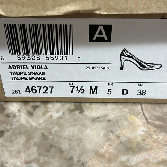 Clark’s Adriel Viola,Women shoes,NEW,Taupe snake,animal print,3.5 “ heel ,solid - Picture 11 of 13